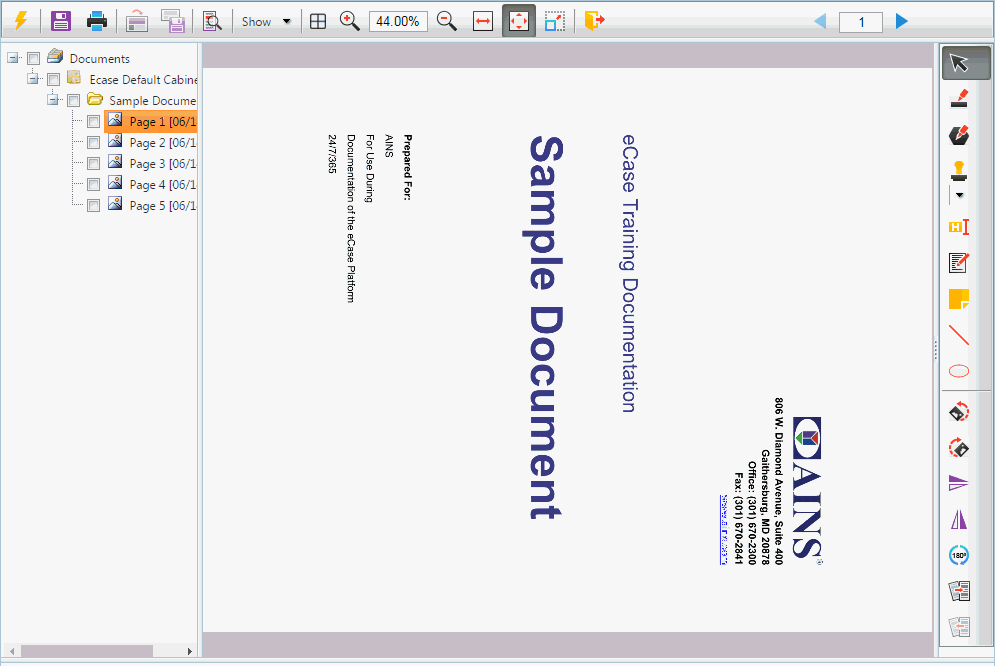Document rotated right