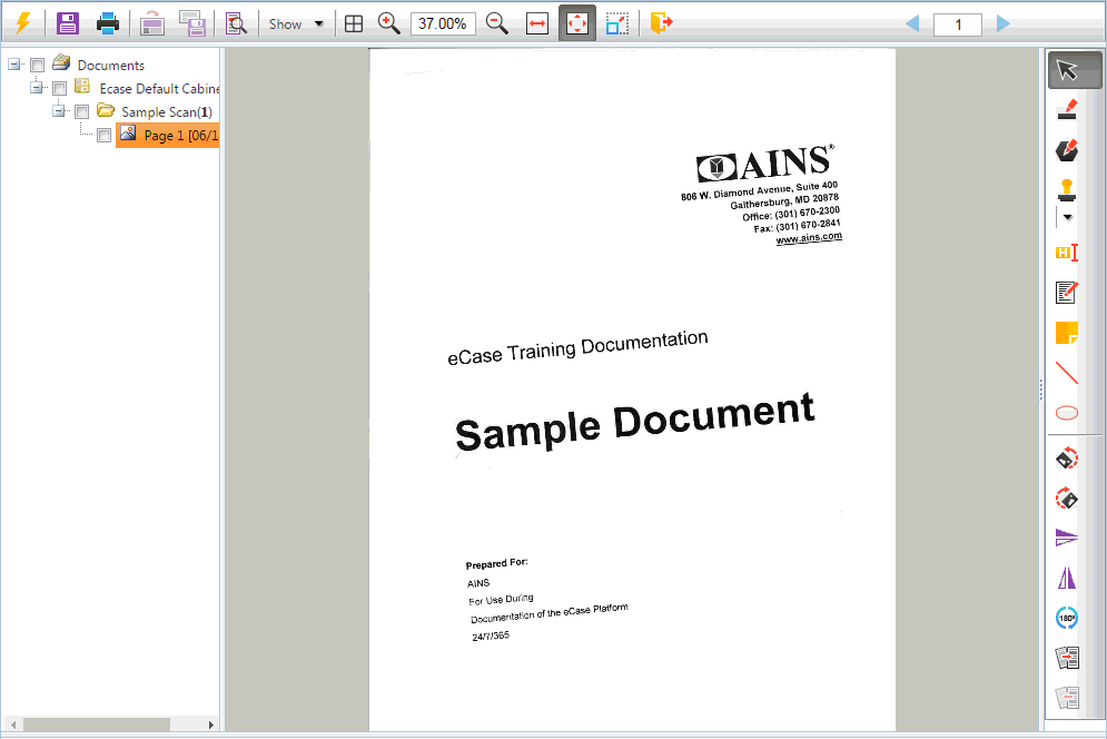 Skewed document