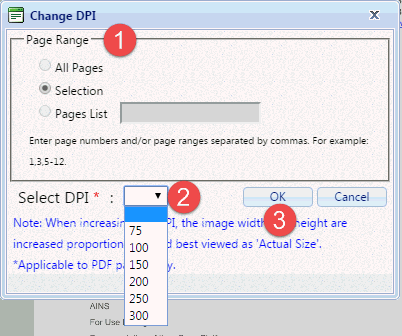 Change DPI window