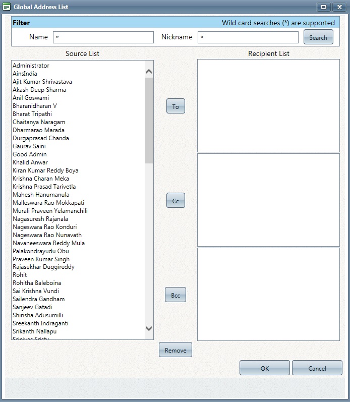 Global Address List